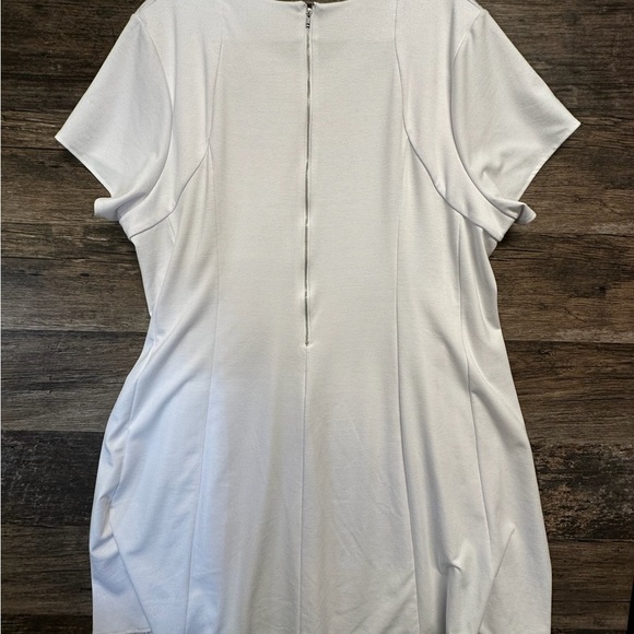 Roaman's White Relaxed Midi Dress Womens Size 34W - Picture 2 of 5